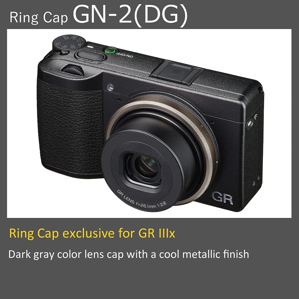 RICOH Ring Cap GN-2 (DG) Dark Gray [Compatible Models: GR IIIx] [Dark Gray Color with Metallic Finish] [Replacement Ring Cap to Dress up The Camera] 30492 - Image 3