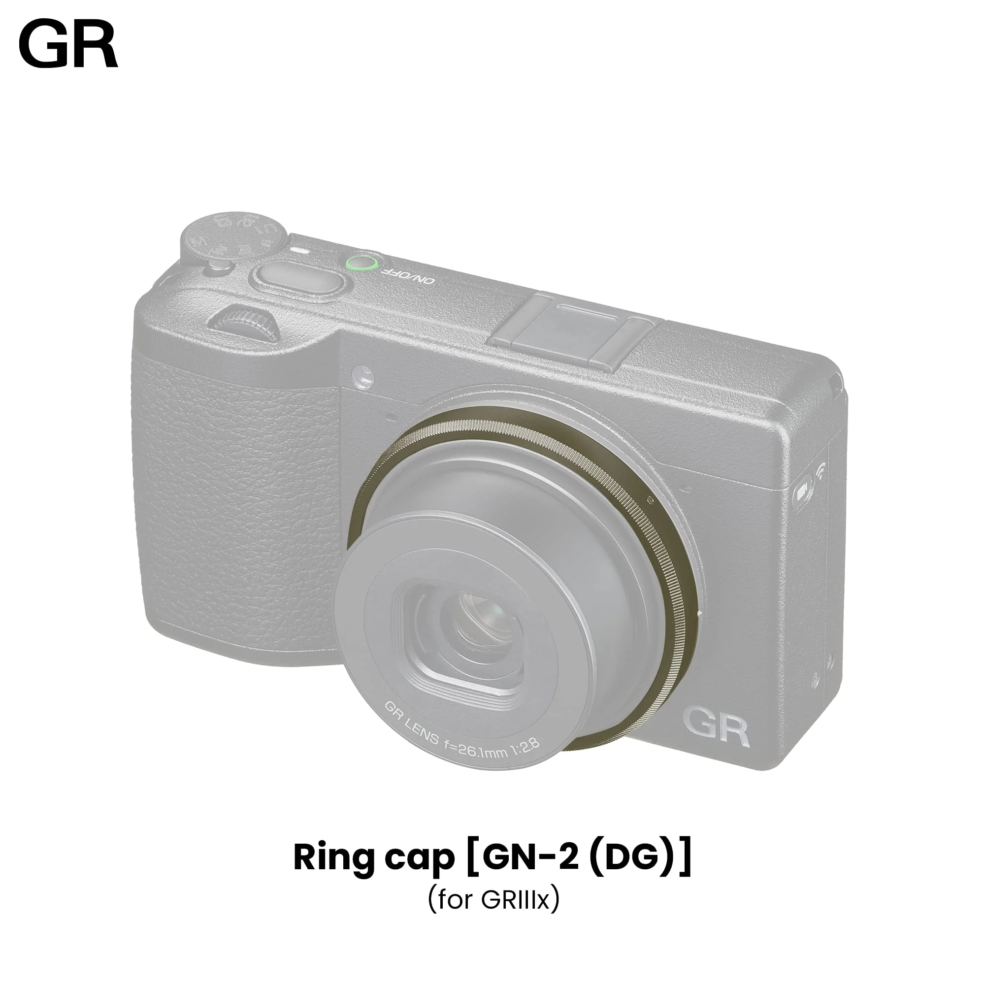 RICOH Ring Cap GN-2 (DG) Dark Gray [Compatible Models: GR IIIx] [Dark Gray Color with Metallic Finish] [Replacement Ring Cap to Dress up The Camera] 30492 - Image 4