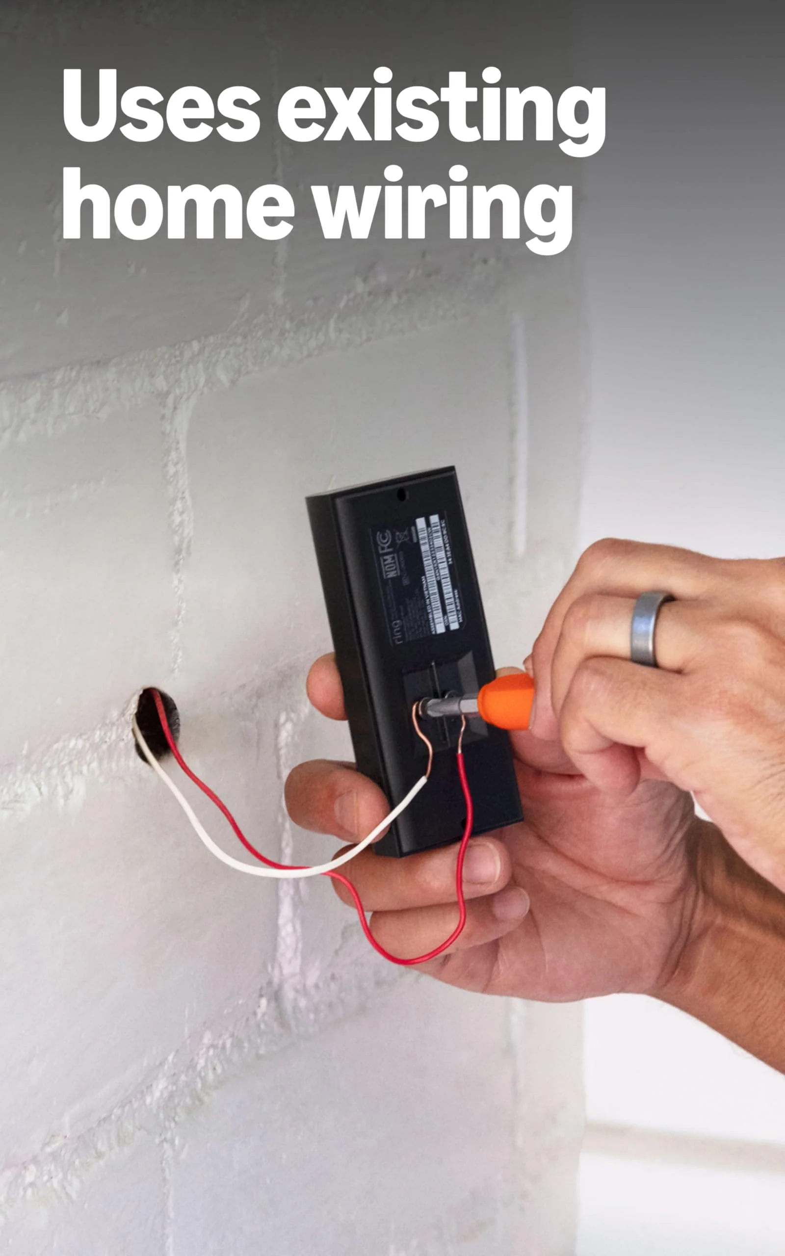 Ring Video Wired Doorbell (newest model), Home or business security, Two-Way Talk, advanced motion detection, HD camera and real-time alerts to monitor your front door (wiring required) 1 doorbell Doorbell Only - Image 3