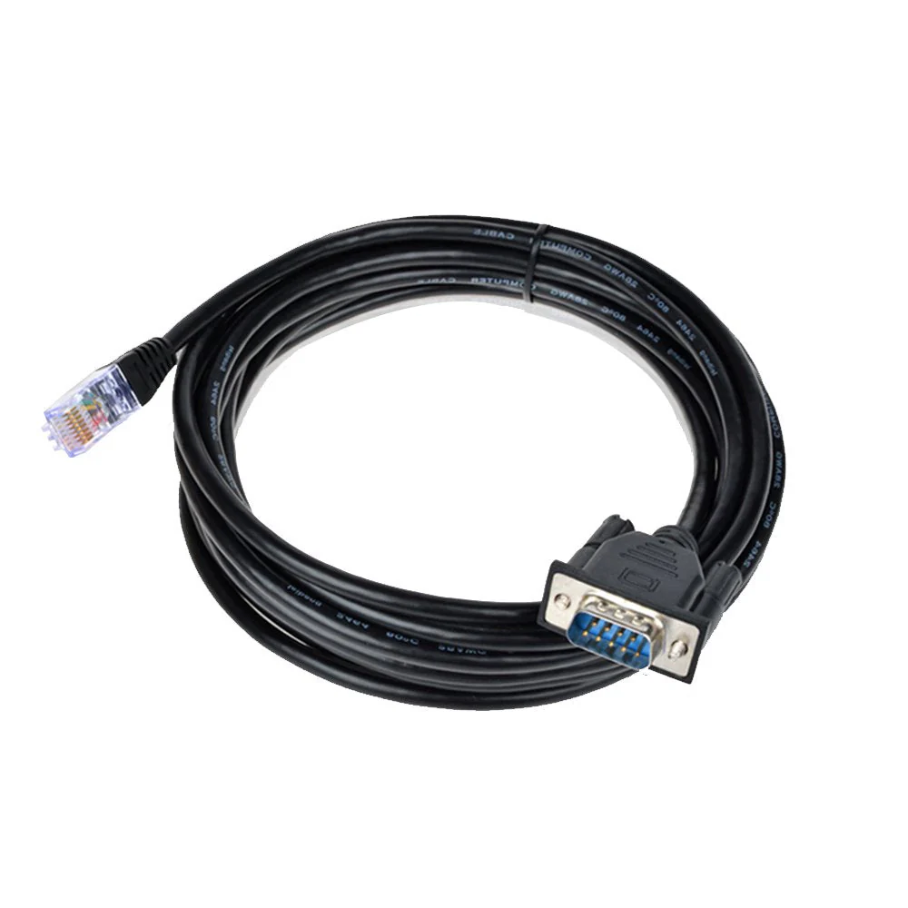 RJ45 to RS232,DB9 9-Pin Serial Port Male to RJ45 Female Cat5 Ethernet LAN Console 4.9Ft - Image 2