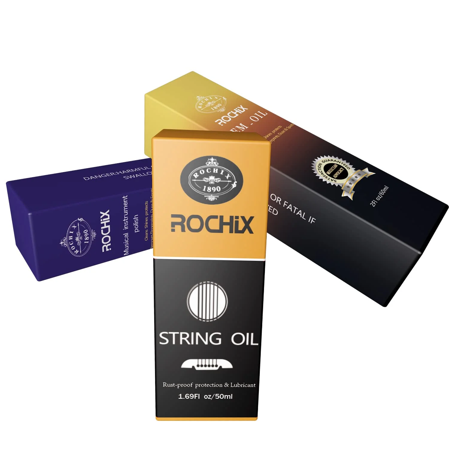Rochix Premium Guitar Cleaning Care Kit 3-Piece Kit - Guitar Oil and Cleaner for Body and Fretboard Fingerboard - Cleans,Polishes and Protects - Image 8