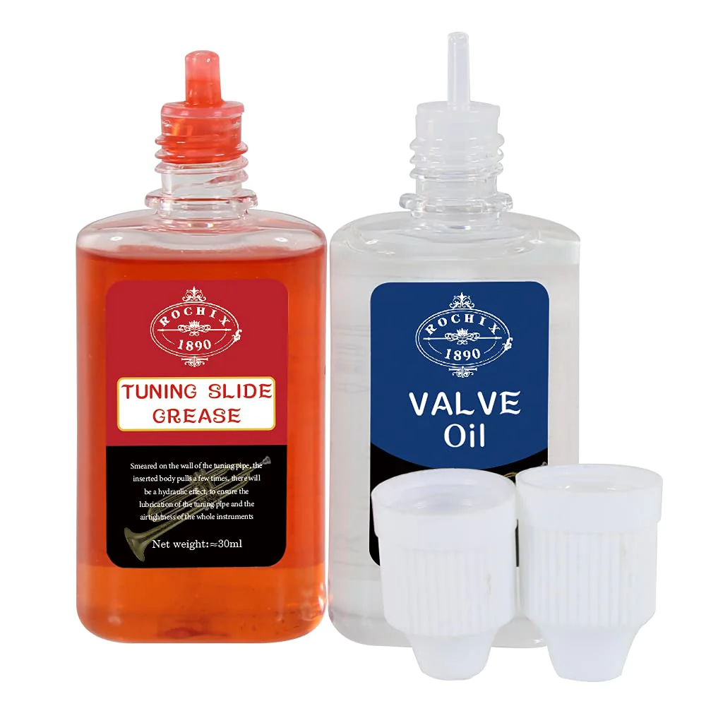 Rochix Synthetic Valve Oil & Tuning Slide Grease for Trumpet,Trombone,French Horn,Tuba,Euphonium and Other Brass Instruments 2 in 1 - Image 5