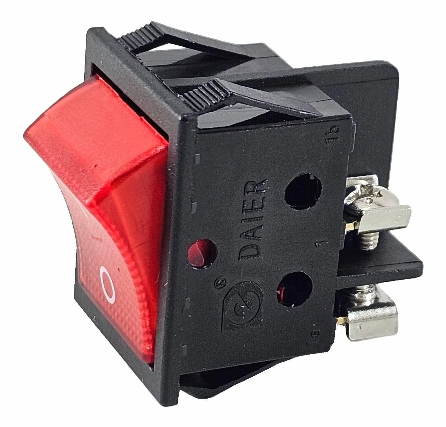 Rocker Switch Red with Screw Connection Device Switch 2-Pin (4pin) 16A 250~ Illuminated LED - Image 4