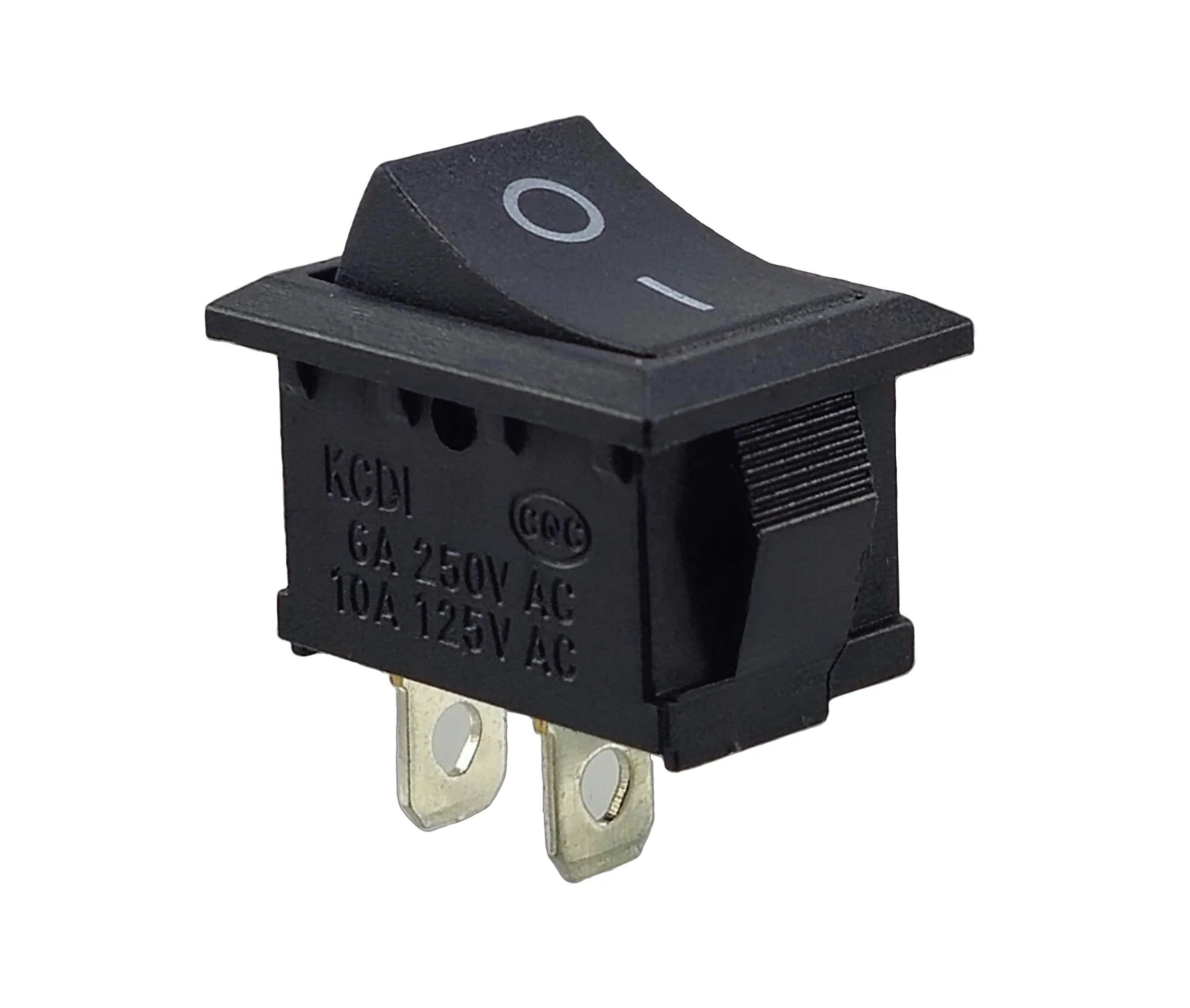 Rocker Switch, Toggle Switch, Device Switch, Mini Rocker Switch 250V 6A 125V 10A AC, KCD1 (6V 9V 12V 24V 125V AC/DC) Black Rectangular 19 x 13 mm, 2-Pin On/Off - Image 3