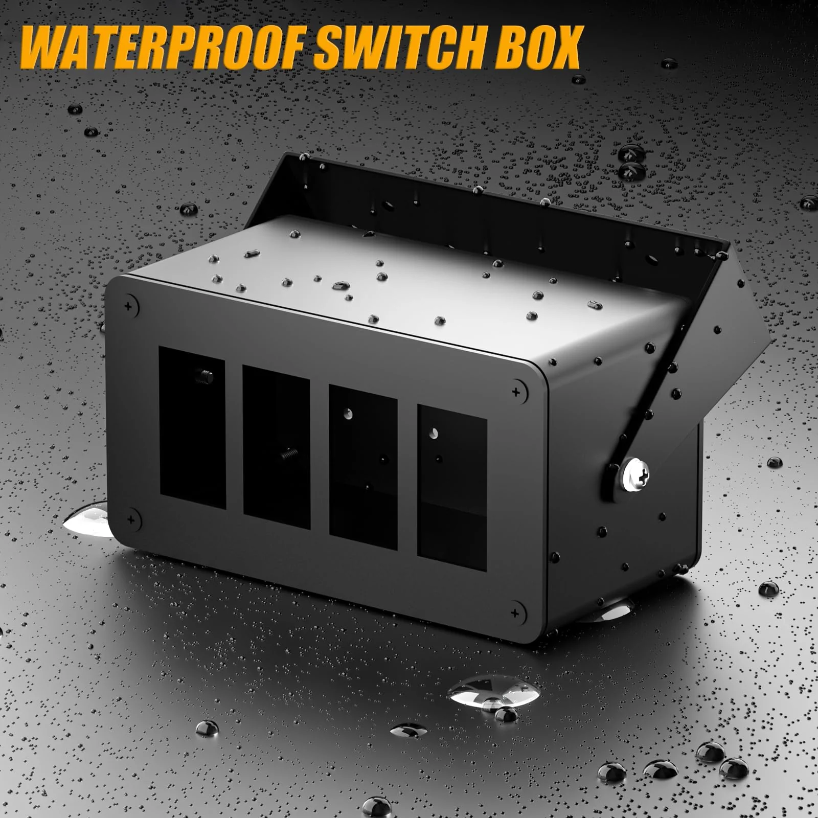 Rocker/Toggle Switch Box - 4 Gang Switches Installation housing for Pickup Truck Car UTV Off Road Marine… (Medium-4 Gang) Medium-4 Gang - Image 6