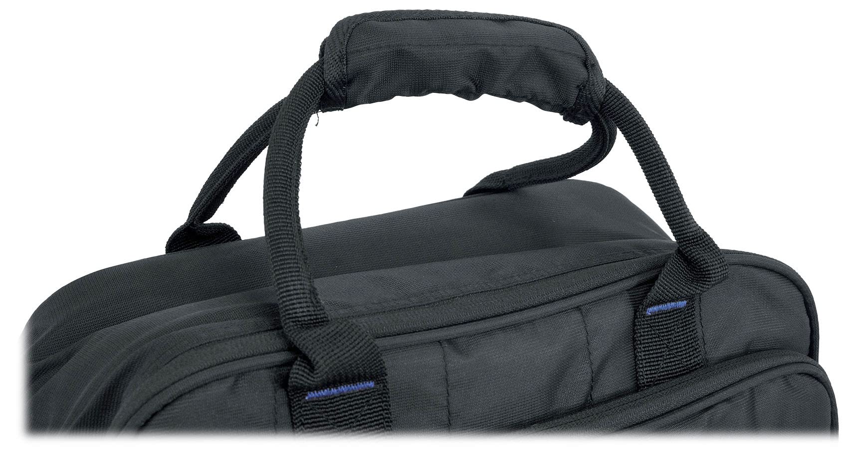Rockville MB1313 DJ Gear Mixer Bag Case 13 x 13 x 6 Inches, Dual-Layer Foam Padding, YKK Zippers, Front Pocket, Adjustable Strap, for Mixers, Controllers, FX Pedals - Image 6