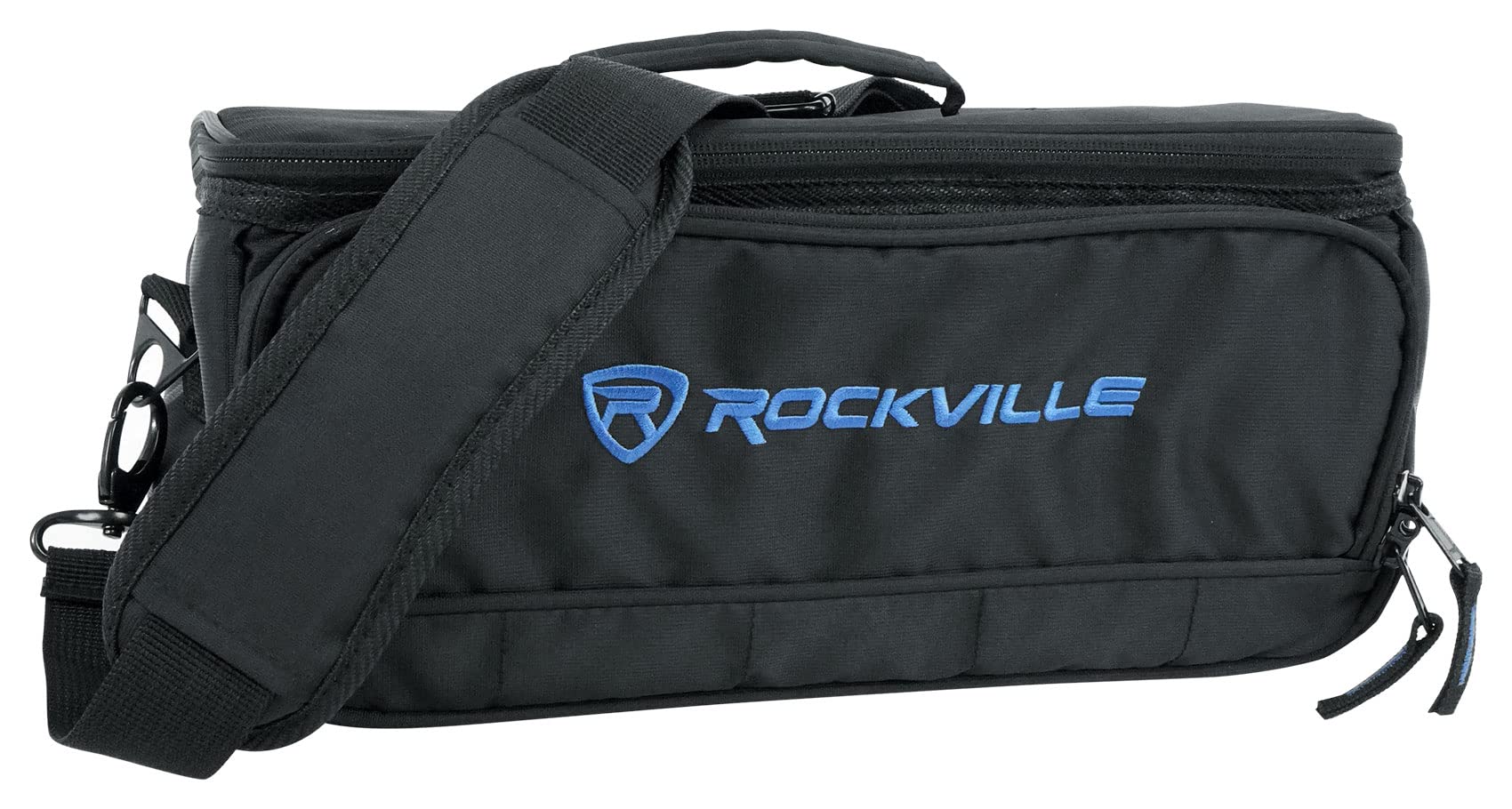 Rockville MB147 DJ Gear Mixer Gig Bag Case 14x7x6.5 Inches + 13" Laptop Pocket, Dual Foam Padding, Rugged Nylon, for DJs and Musicians - Image 2