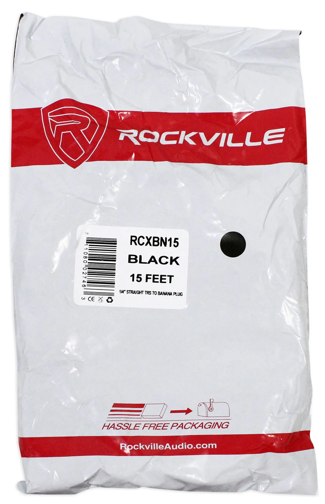 Rockville RCXBN15 15ft 1/4" to Banana Speaker Cable, 16 Gauge, 100% Copper, Durable PVC Jacket, Flexible Design for Home Theater, Studio, and DJ Systems - Image 4