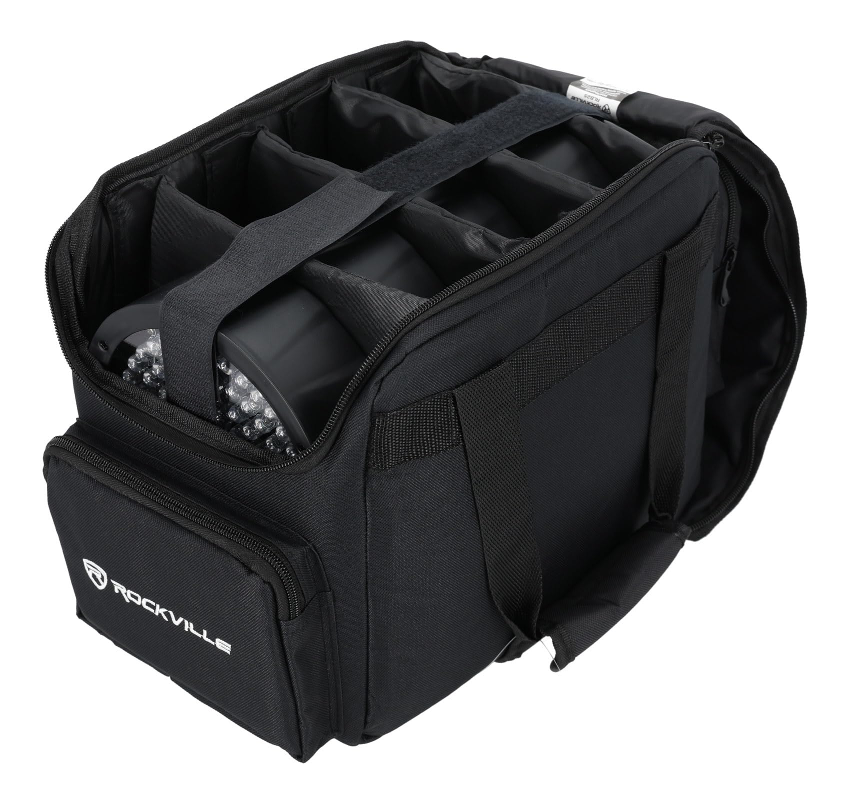 Rockville RLB25 Lighting Bag for (4) Par Lights SlimPAR 64 or RGBA + Controller - Image 8
