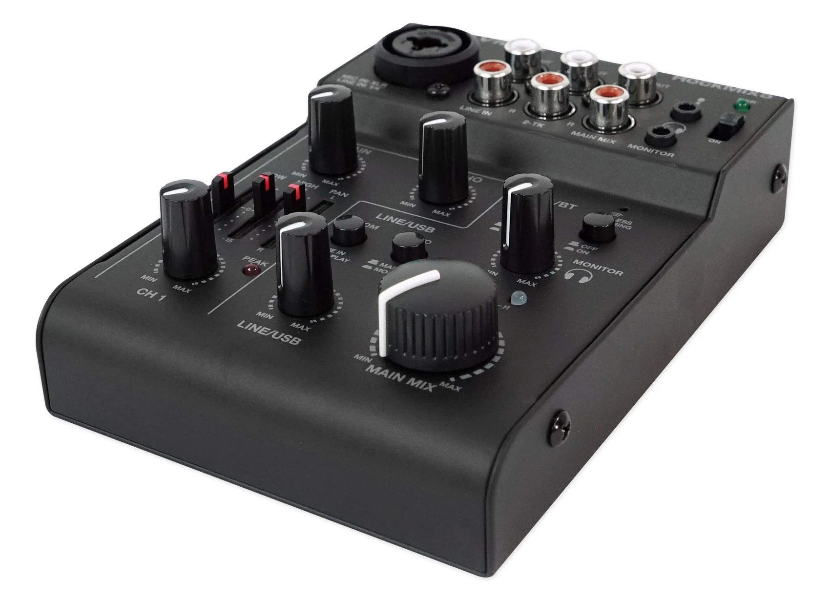 Rockville RockMix 5 Channel Pro Mixer w/USB Interface, Bluetooth, Echo, 2-Band EQ, Compact Design, Portable, for Podcasting and Live Music - Image 2
