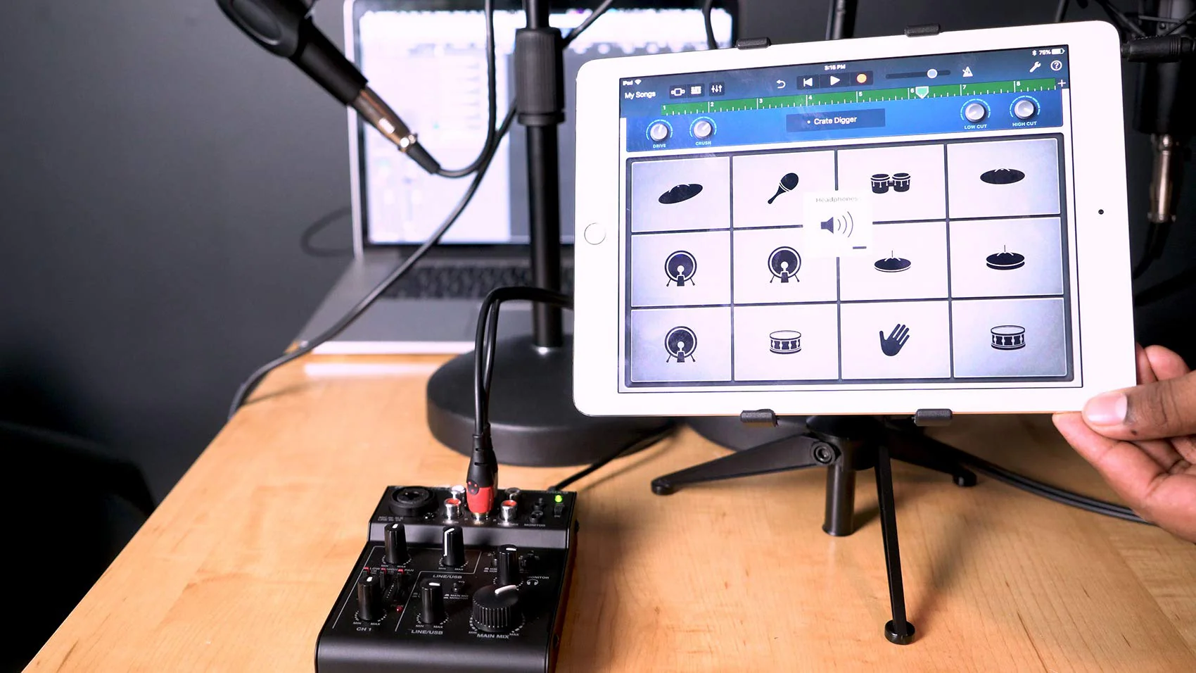 Rockville RockMix 5 Channel Pro Mixer w/USB Interface, Bluetooth, Echo, 2-Band EQ, Compact Design, Portable, for Podcasting and Live Music - Image 9