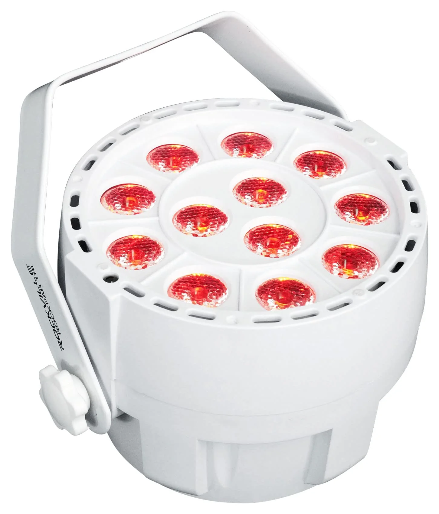 Rockville RockPAR TRI White Compact LED Par Can Light, RGB, 12 Tri-Color LEDs, DMX, Auto/Sound/Master-Slave Modes, Adjustable Beam, Wireless Remote, for DJs and Events - Image 2