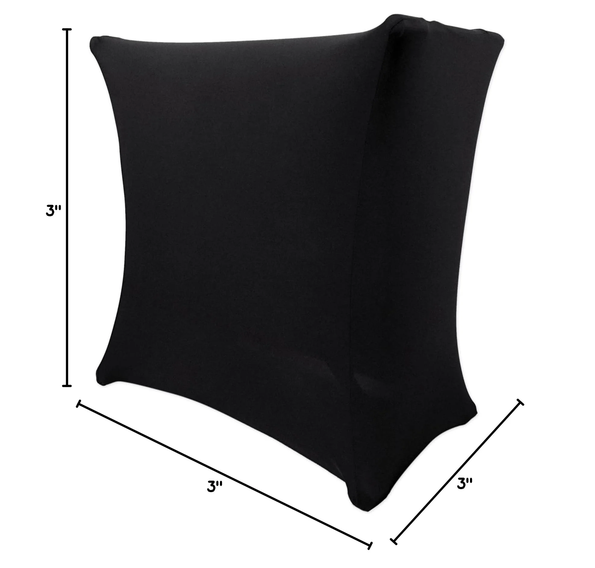 Rockville RSC5B Universal Black DJ Scrim Cloth Cover for X Stand, 360-Degree Coverage, Wrinkle-Resistant, Machine Washable, Perfect for Mobile DJs and Event Performers - Image 10