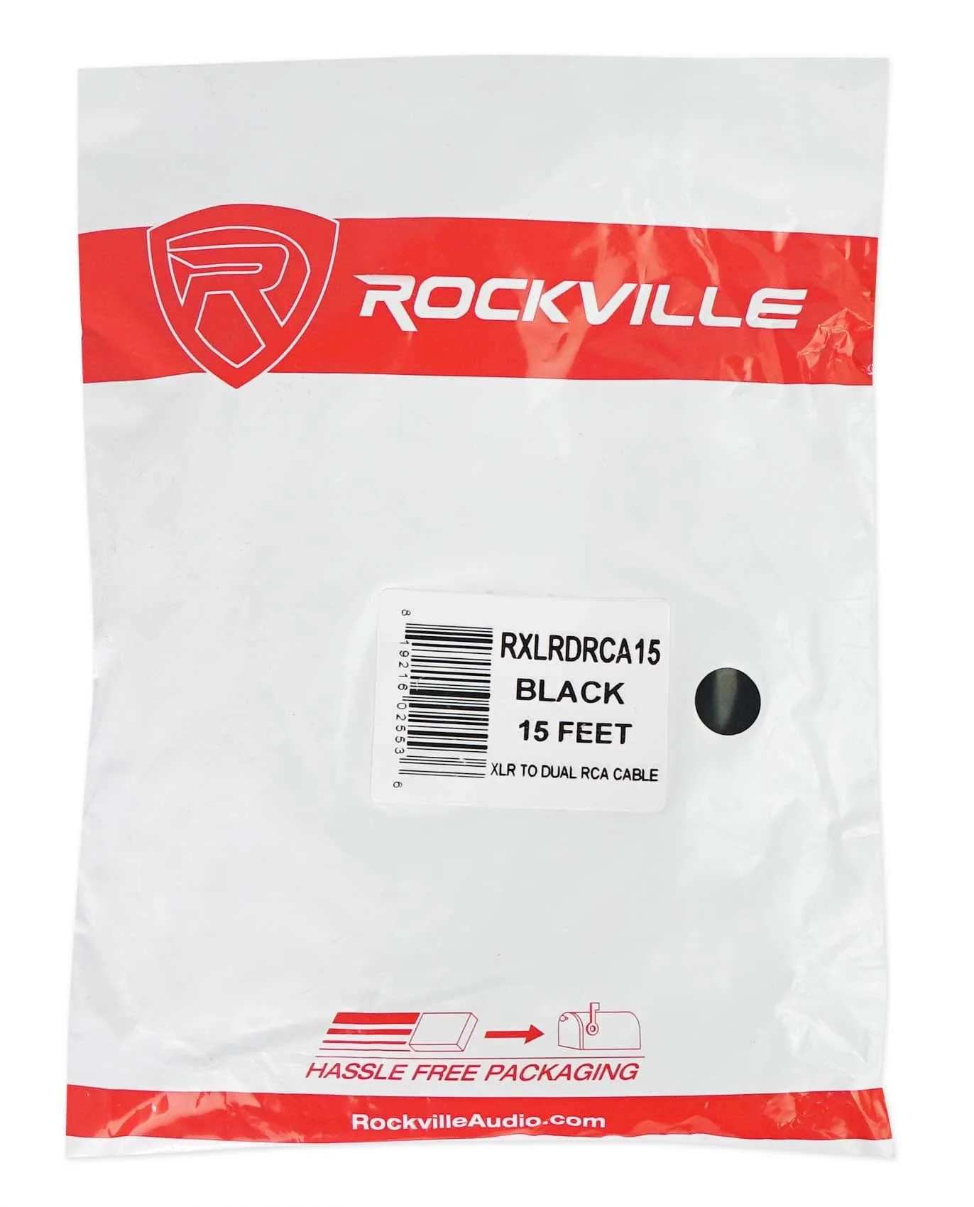 Rockville RXLRDRCA15 15 Ft XLR to Dual RCA Audio Cable 100% Copper, High-Fidelity Sound, Durable Build, Noise-Free Signal, for DJs and Home Audio 15 Foot - Image 3