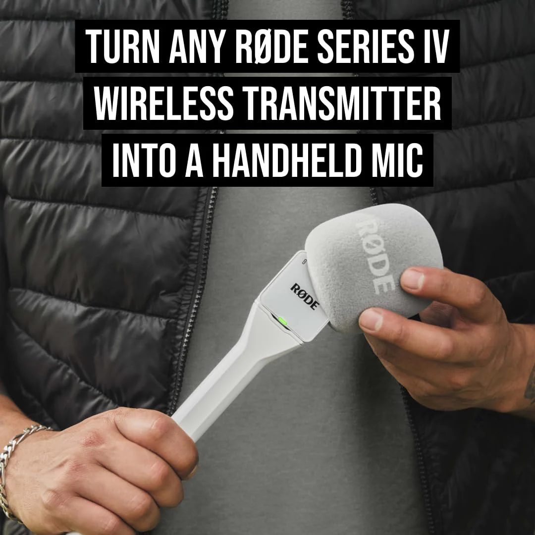 RØDE Interview GO Handheld Adaptor for RØDE Wireless Microphones (White) White - Image 3