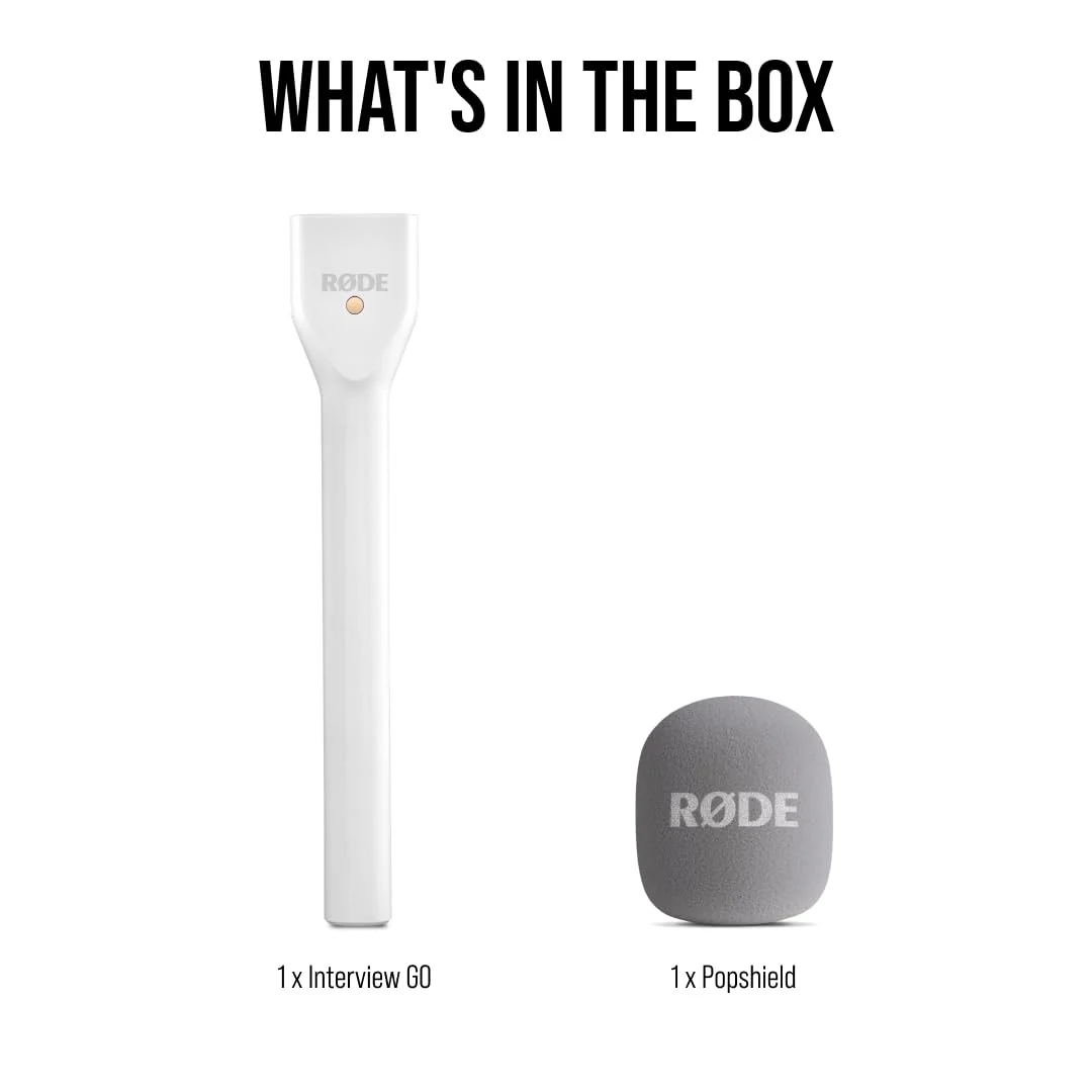 RØDE Interview GO Handheld Adaptor for RØDE Wireless Microphones (White) White - Image 7
