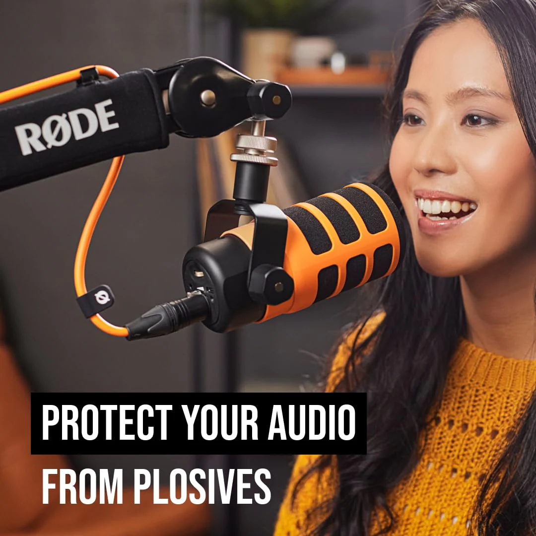 RØDE WS14 Premium Pop Filter for PodMic and PodMic USB (Purple) Purple - Image 3
