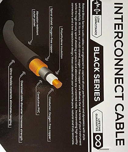 Roland Black Series 1/4-Inch TRS Male to Dual 1/4-Inch TS Male Insert/Splitter Cable - 10 Foot (RCC-10-TR28V2) 10 ft./3 m Single - Image 3
