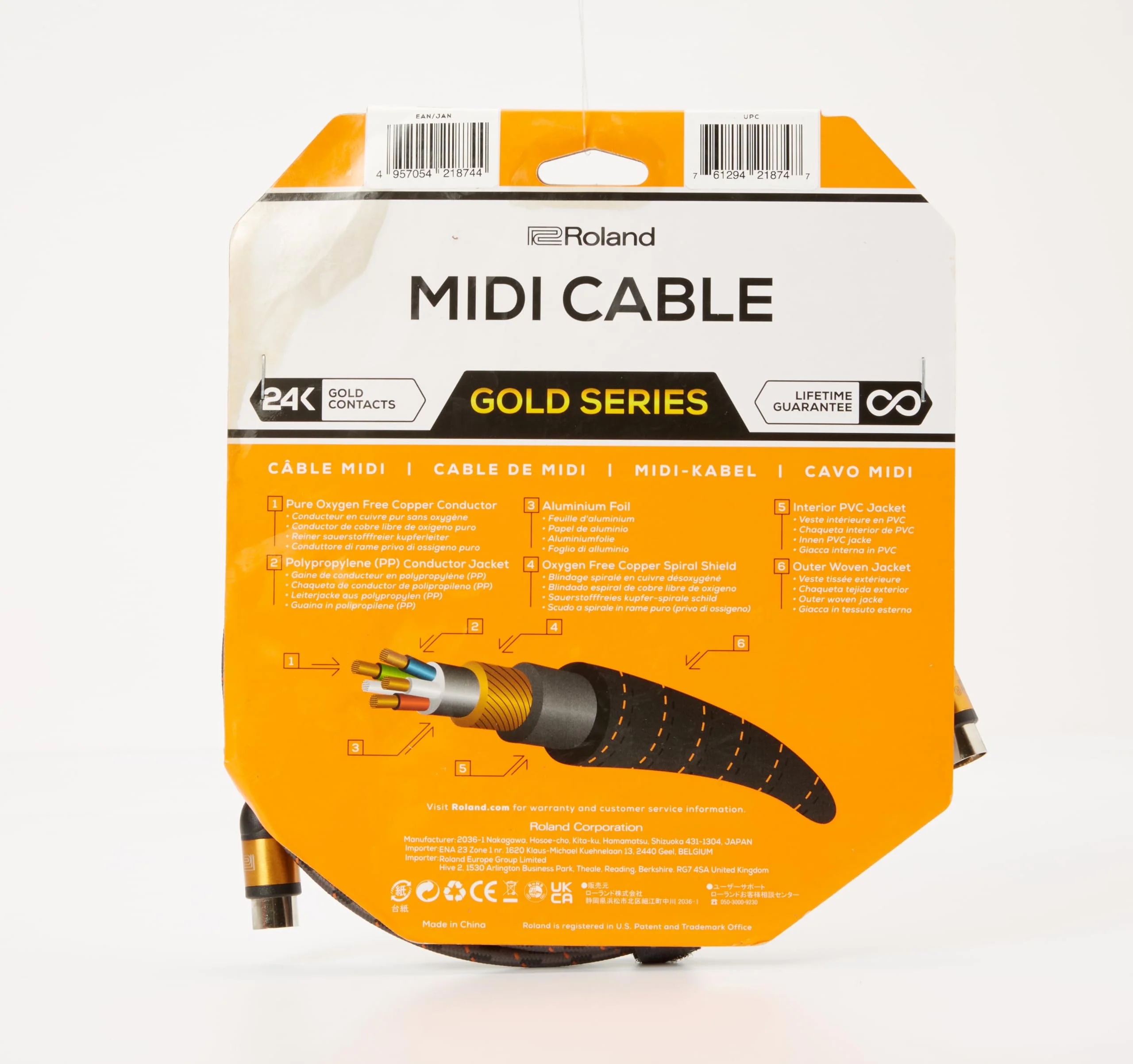 ROLAND Rmidi-G10 Midi Cables, 10 Ft./3M - Image 3