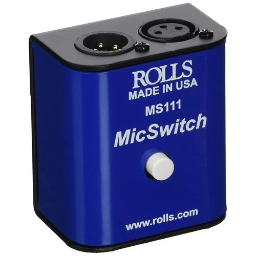 Rolls MS111 Mic Switch Latching or Momentary Microphone Mute Switch with SM Series XLR Microphone Cable -6' - Image 3