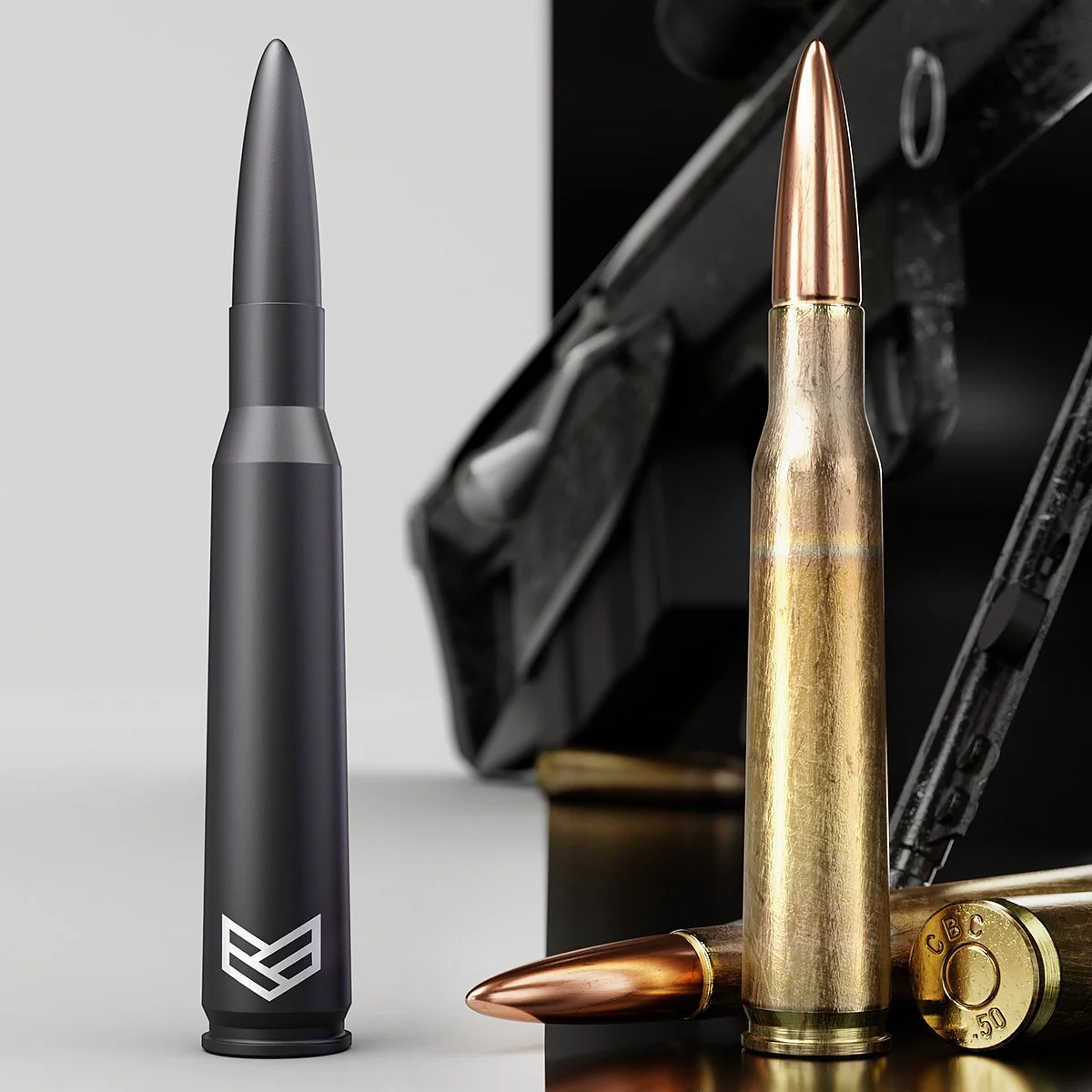 RONIN FACTORY - 50 Cal Bullet Antenna for Jeep Wrangler Gladiator Sahara Rubicon, Jeep Wrangler Accessories, Jeep Gladiator Accessories, Replacement Radio Antenna (2007-2023 JK JL) Jeep Bullet Antenna 2007-2023 (Standard) - Image 8