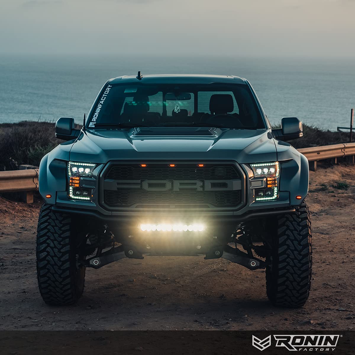 Ronin Factory 50 Cal Bullet Antenna - Ford F150 F250 F350 Super Duty Raptor (Bronco 21-23) Truck Accessory - RAM 1500 Short Antenna Replacement Ford TuffLock Bullet Antenna - Standard - Image 4