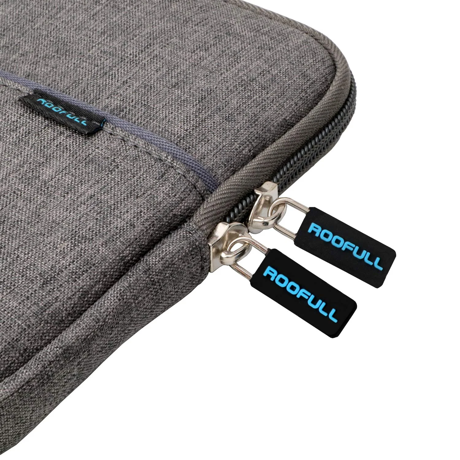 ROOFULL External USB DVD Blu-ray Hard Drive Protective Storage Carrying Sleeve Case Pouch Bag, Compatible for Apple Superdrive, Magic Trackpad, Samsung/ASUS/Dell/LG External DVD Drive, Gray Grey - Image 3