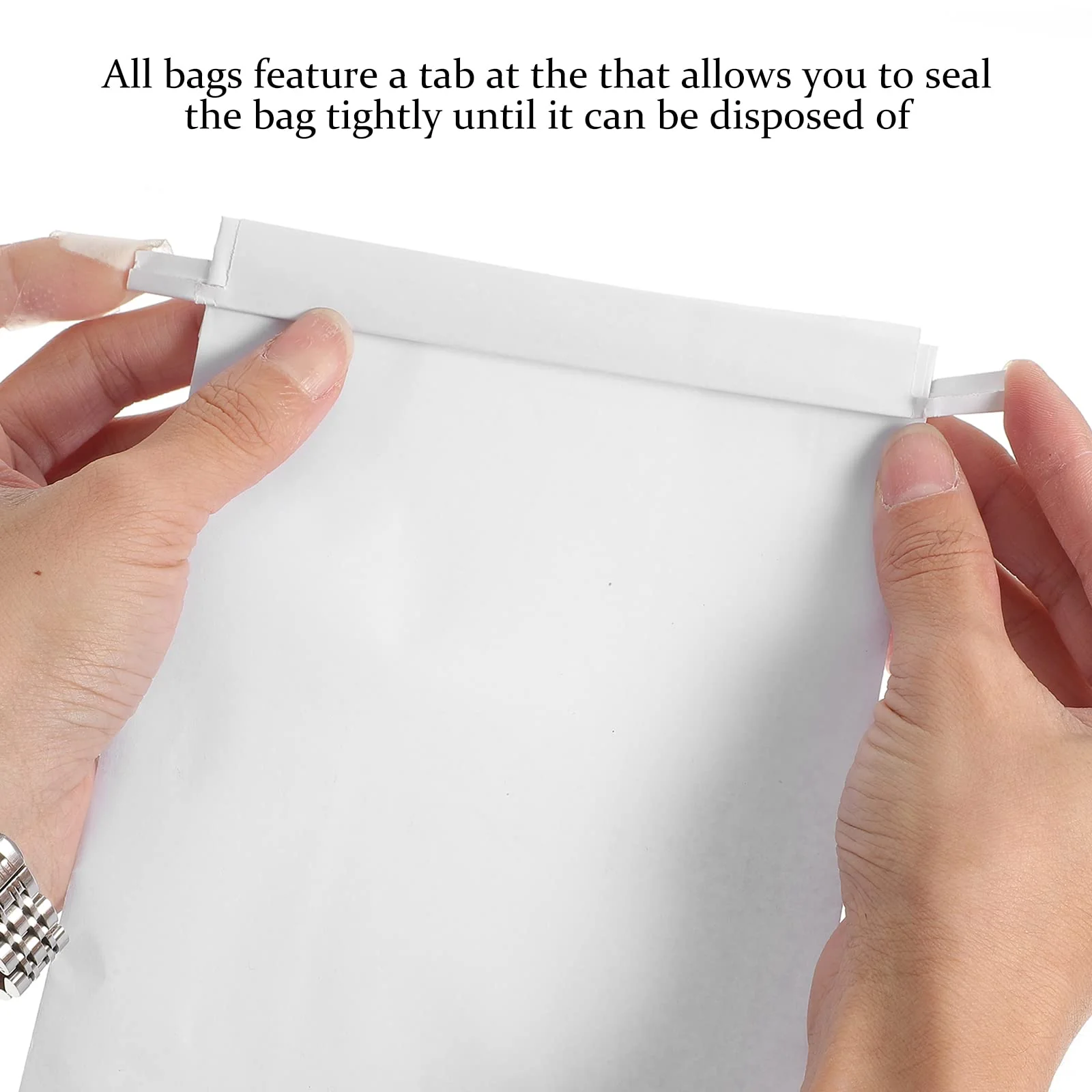 ROSENICE Pack of 25 Crushing Bags for Vomiting and Nausea (White) - Image 5