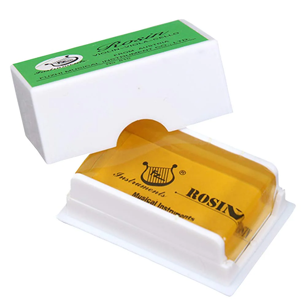 Rosin Natural for Violin Cello Viola Rosin Light Low Dust for Bows String Music Instrument Accessory Yellow with Case 3 Pack - Image 2