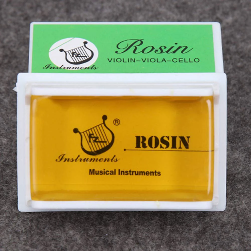 Rosin Natural for Violin Cello Viola Rosin Light Low Dust for Bows String Music Instrument Accessory Yellow with Case 3 Pack - Image 5