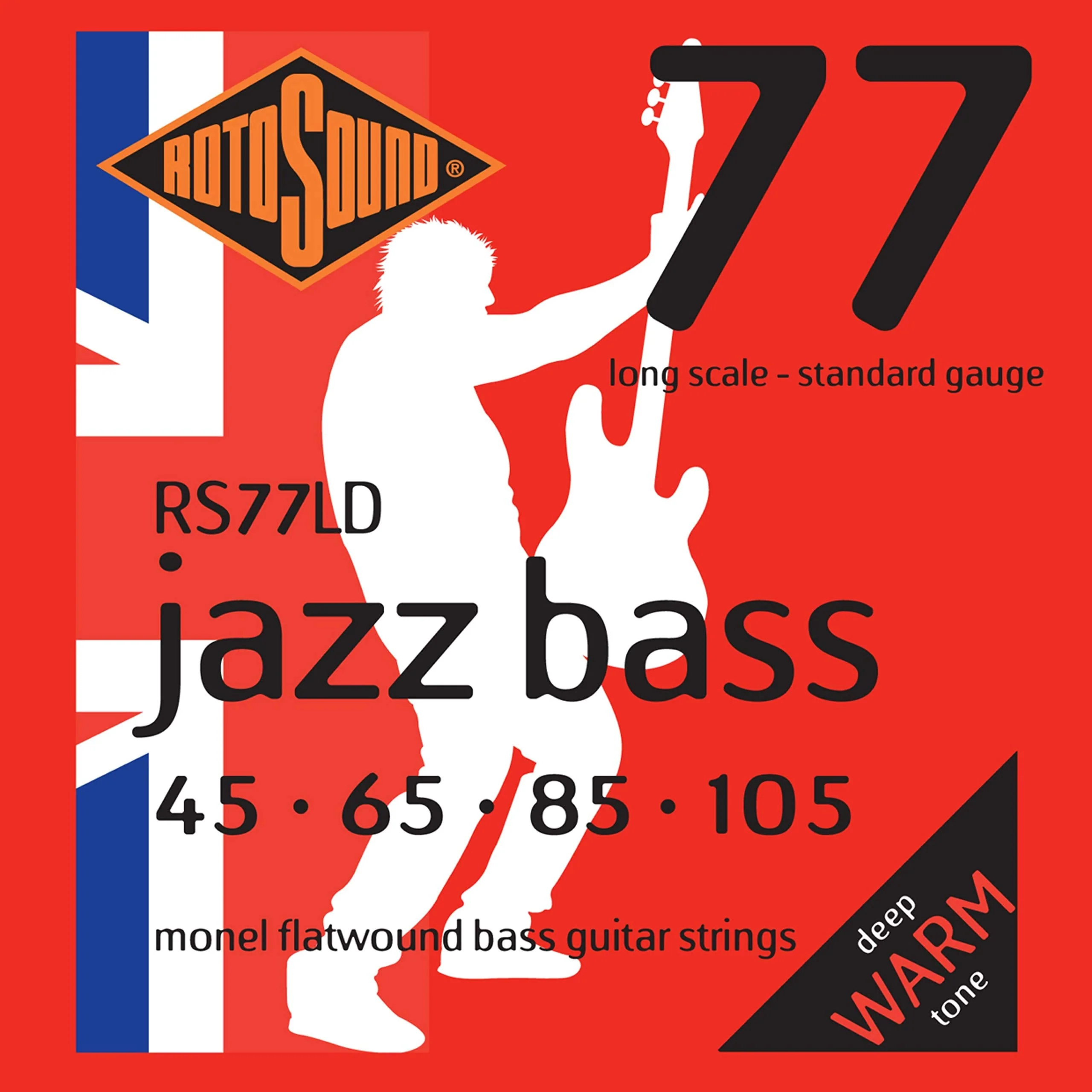 Rotosound Flatwound Bass Strings (RS77LD) RS77LD (45-105)