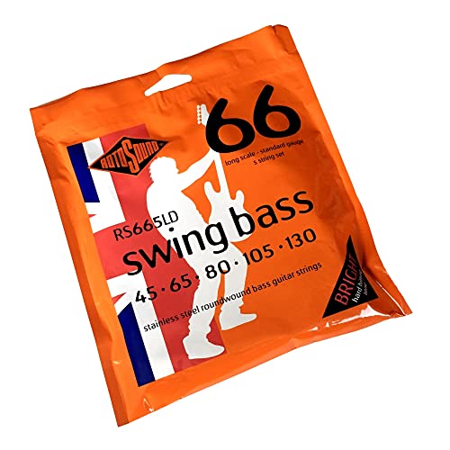 Rotosound RS665LD Swing Bass 66 Stainless Steel Roundwound Long Scale 5-String Bass String - Image 2