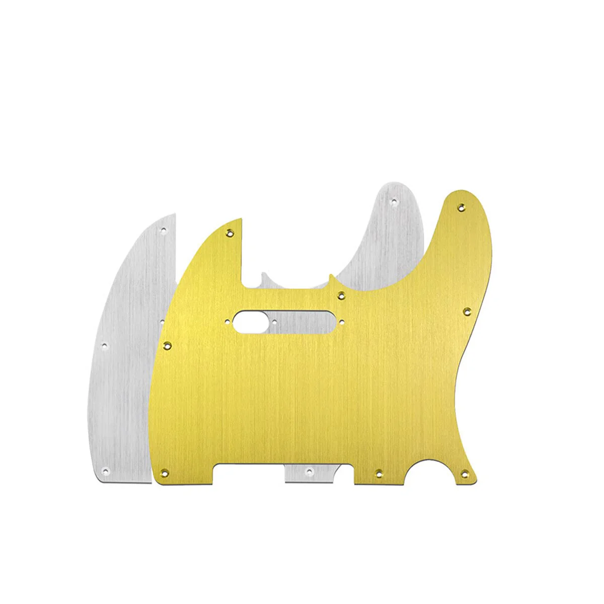ROZILO Metal Aluminum Anodized American Vintage 8 Hole Tele Style Pickguard w/Screws Fit USA/Mexican Fender Standard Telecaster Pickguard Silver for Right Hand - Image 2