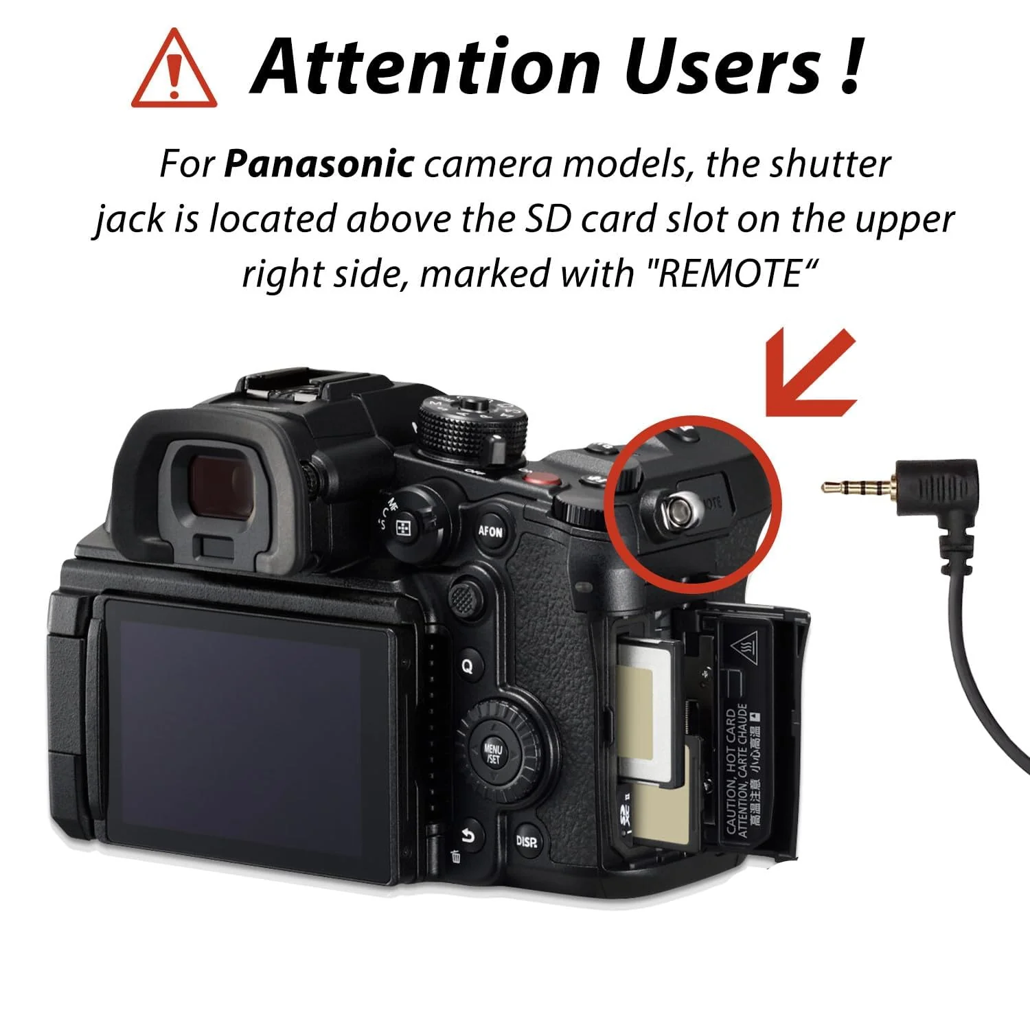 RSS-P Camera Shutter Release Cable for Panasonic GH5S, GH5, G9, Compatible with DJI Ronin Stabilizer, TRRS 2.5mm Remote Control for Photo and Video - Image 5