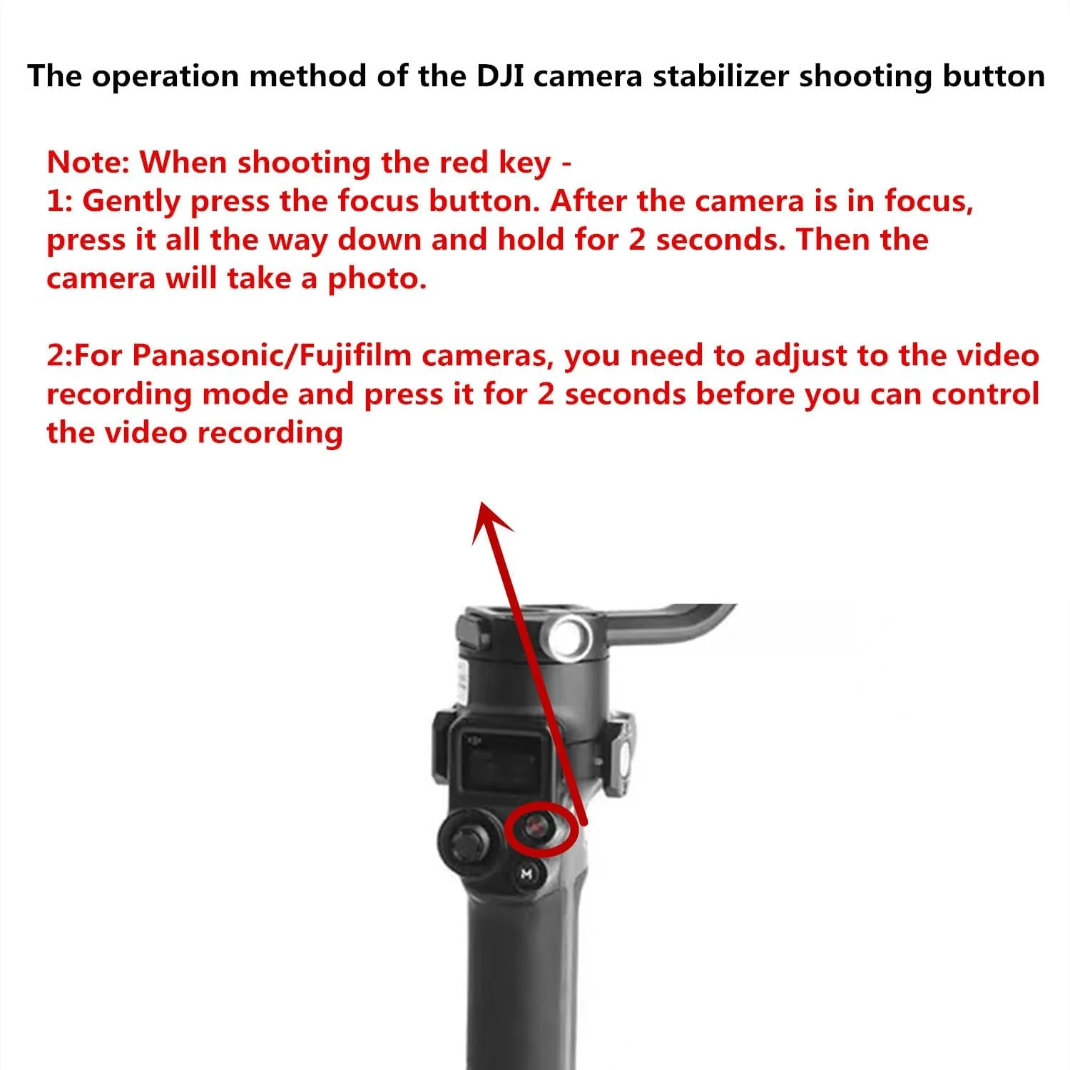 RSS-P Camera Shutter Release Cable for Panasonic GH5S, GH5, G9, Compatible with DJI Ronin Stabilizer, TRRS 2.5mm Remote Control for Photo and Video - Image 7