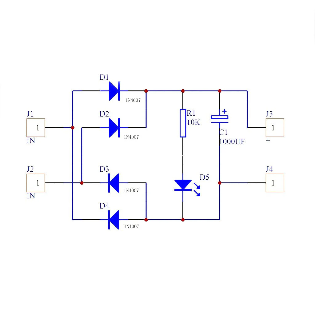 Rtengtunn AC-DC Converter 6/12/24V to 12V Full Bridge Rectifier Filter Power Supply Module - Image 3