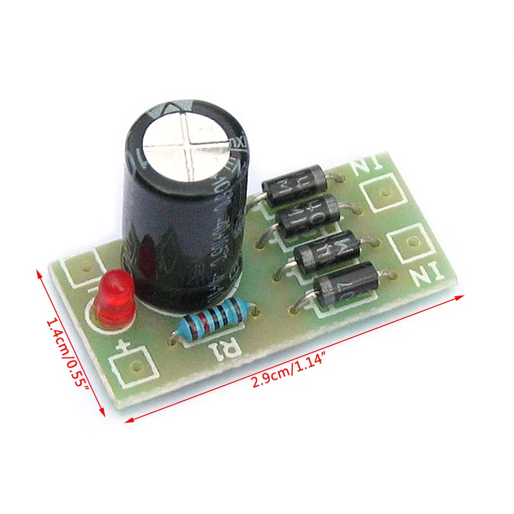Rtengtunn AC-DC Converter 6/12/24V to 12V Full Bridge Rectifier Filter Power Supply Module - Image 9