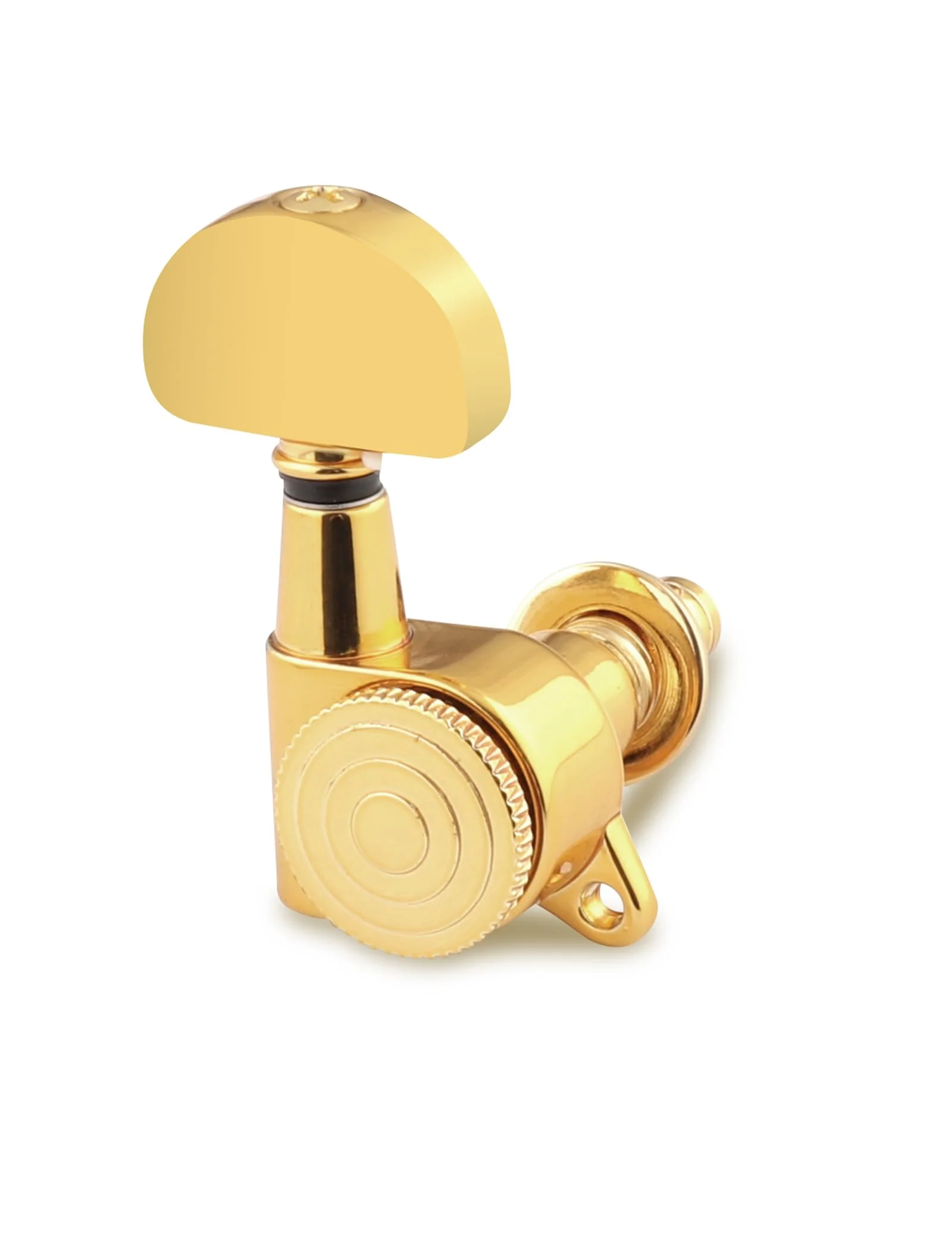 Rubatone Locking Guitar String Tuning Pegs Sealed Machine Heads Tuners Tuning Keys 6 In Line for Right Handed Electric Guitar or Acoustic Guitar Half Round Head Gold. - Image 9