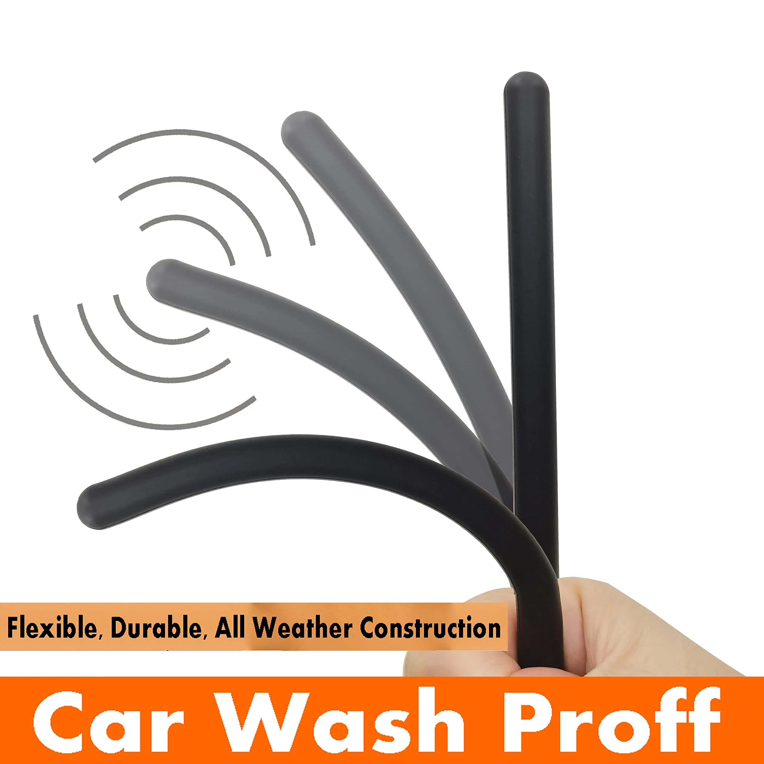 Rubber Antenna for Honda CRV (2007-2016), Honda CRV Antenna - 7 Inch Car Wash Proof, Internal Copper Coil Antenna Mast Replacement - Image 3