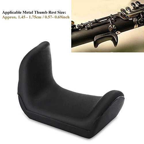 Rubber Clarinet Thumb Rest Cushion Protector 2pcs Comfortable Oboe Thumb Cushion 1.45-1.75cm Rubber Thumb Finger Rest Cushion for Oboe Clarinet Instruments(1.5mm+3.5mm) - Image 7