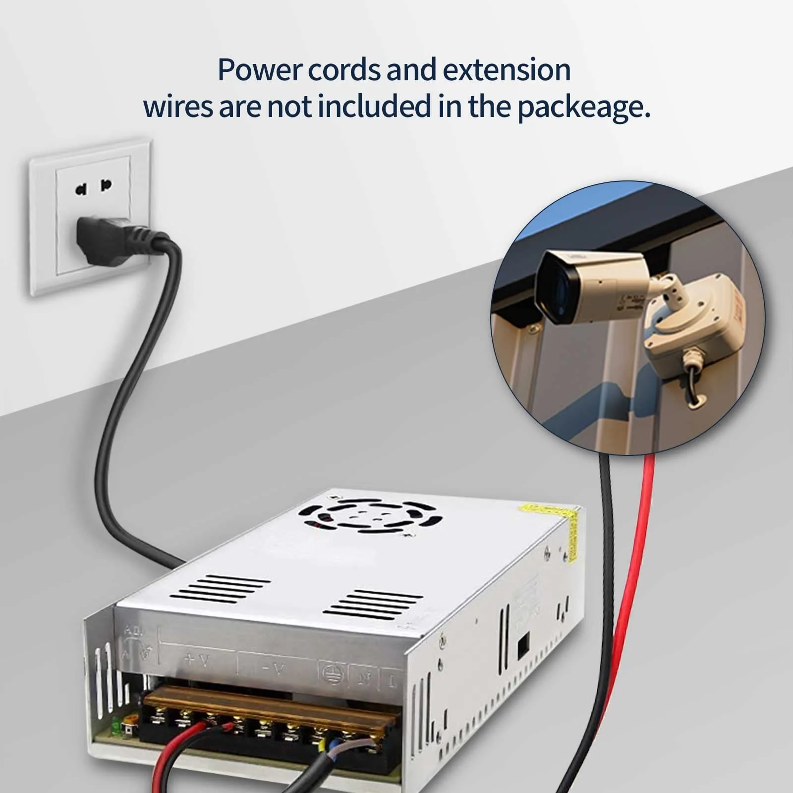 RUIZHI 12V 30A Power Supply Switching Power Supply, DC 360W Adapter Transformer Universal Regulated Switching for LED Strips, 3D Printer, Radio, Computer Project - Image 7