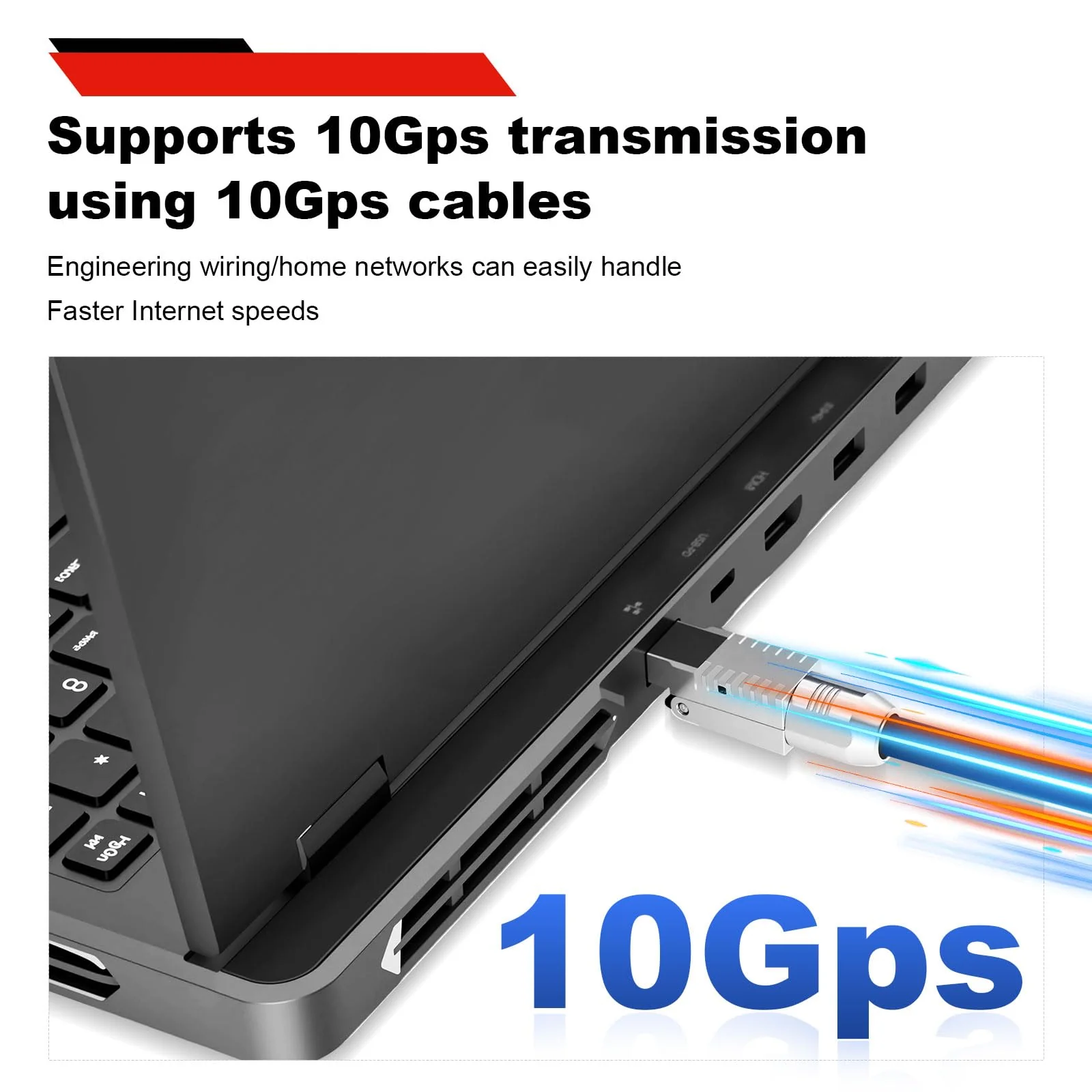 RUIZHI Pack of 8 10 Gbps RJ45 CAT7 Network Connectors LAN Connector Cat 7 Tool-free for Patch Cable Installation Cable CAT7 CAT6A - Image 2