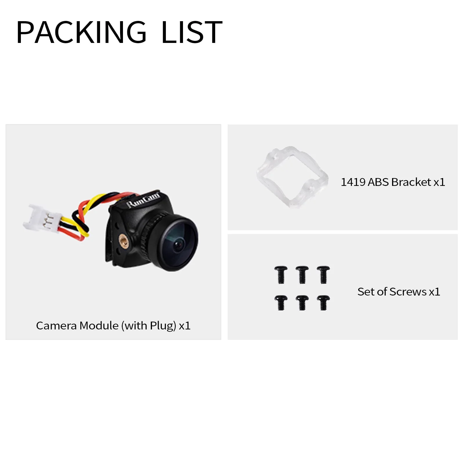 RunCam FPV Camera Nano 2, 700TVL 1/3” CMOS Wide Angle NTSC Compact Mini Micro Analog FPV Camera Module, for RC FPV Drone Toothpick Style Quadcopter Helicopters RC Racing Car 2.1mm FOV 155° - Image 7