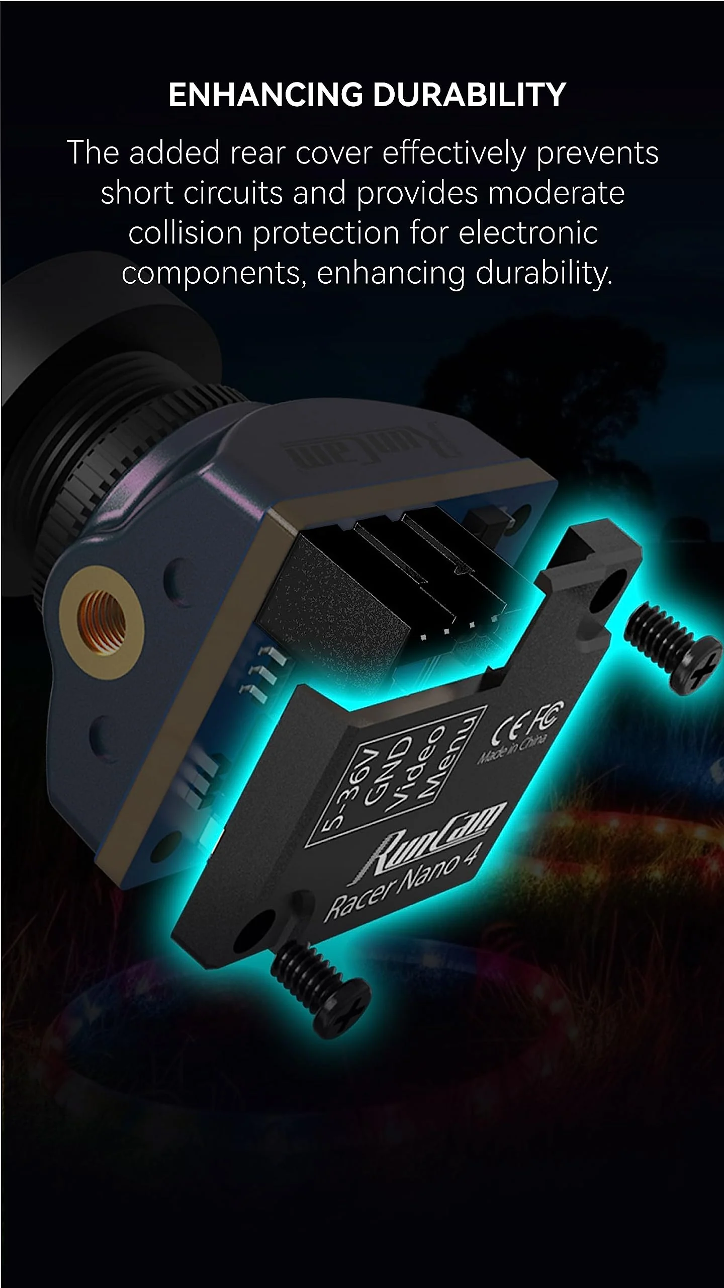 RunCam Racer Nano 4 FPV Camera - Waterproof 1200TVL All-Weather Racing Camera for FPV Racing Drone - Image 5