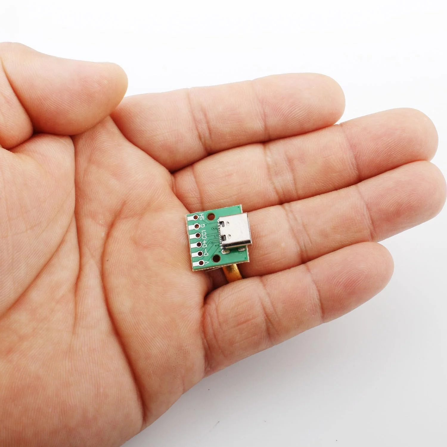 RUNCCI-YUN Pack of 10 USB C Breakout Board to DIP PCB Adapter Breakout Test Board Solder Socket 2.54 mm Pitch 16 Pin 3.1 Type C to 6P DIY Converter - Image 7