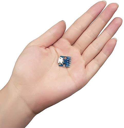 RUNCCI-YUN Pack of 20 USB to DIP Adapters, 2.54 mm Micro USB Socket, 5-Pin B-Type, PCB Converter Module Board, for DIY USB Power Supply/Breadboard - Image 8