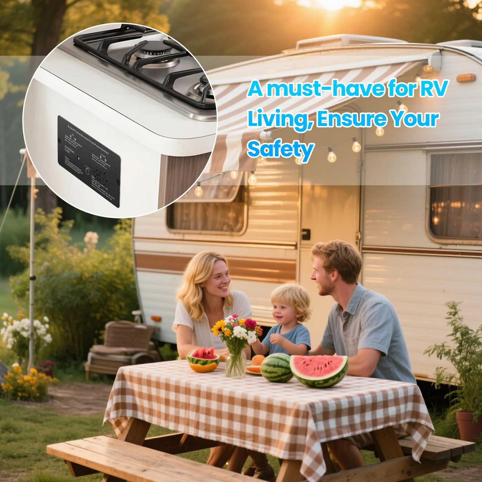 RV Carbon Monoxide & Propane Gas Alarm, Briidea Dual LP/CO Alarm with Separate LED Indicator Light, Metal Housing, 100dB Loud Alert, Flush Mount, Compatible Replacement for Safe-T-Alert 30-442 Series 6.4in*2.6in*0.6in - Image 8