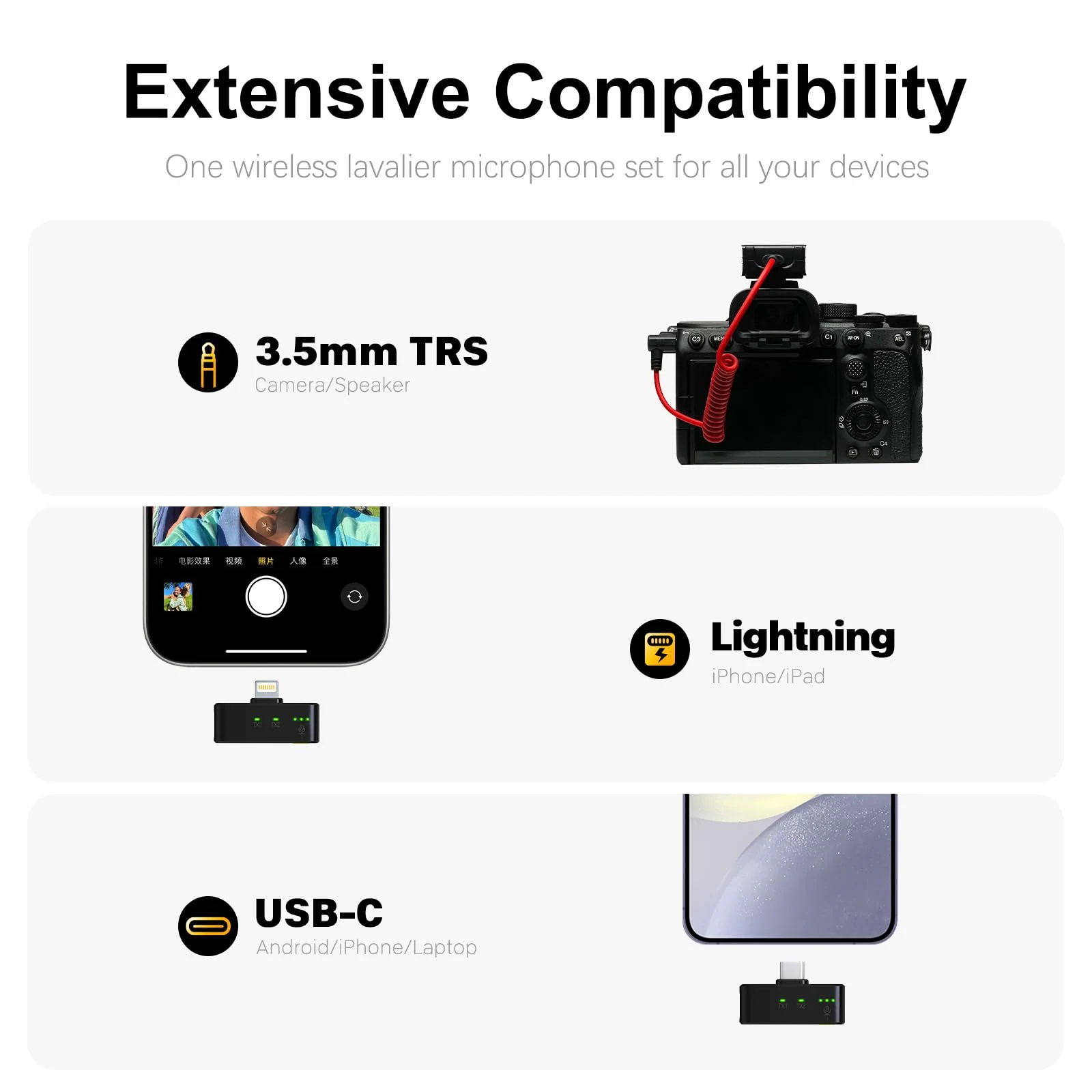 Rythflo Wireless Lavalier Microphone for iPhone/Camera/Android/Laptop with Noise Cancellation, 25H Battery Life, 229ft Range, Clip on Wireless Lapel Mic for Video Recording, Vlogging, Interview - Image 7