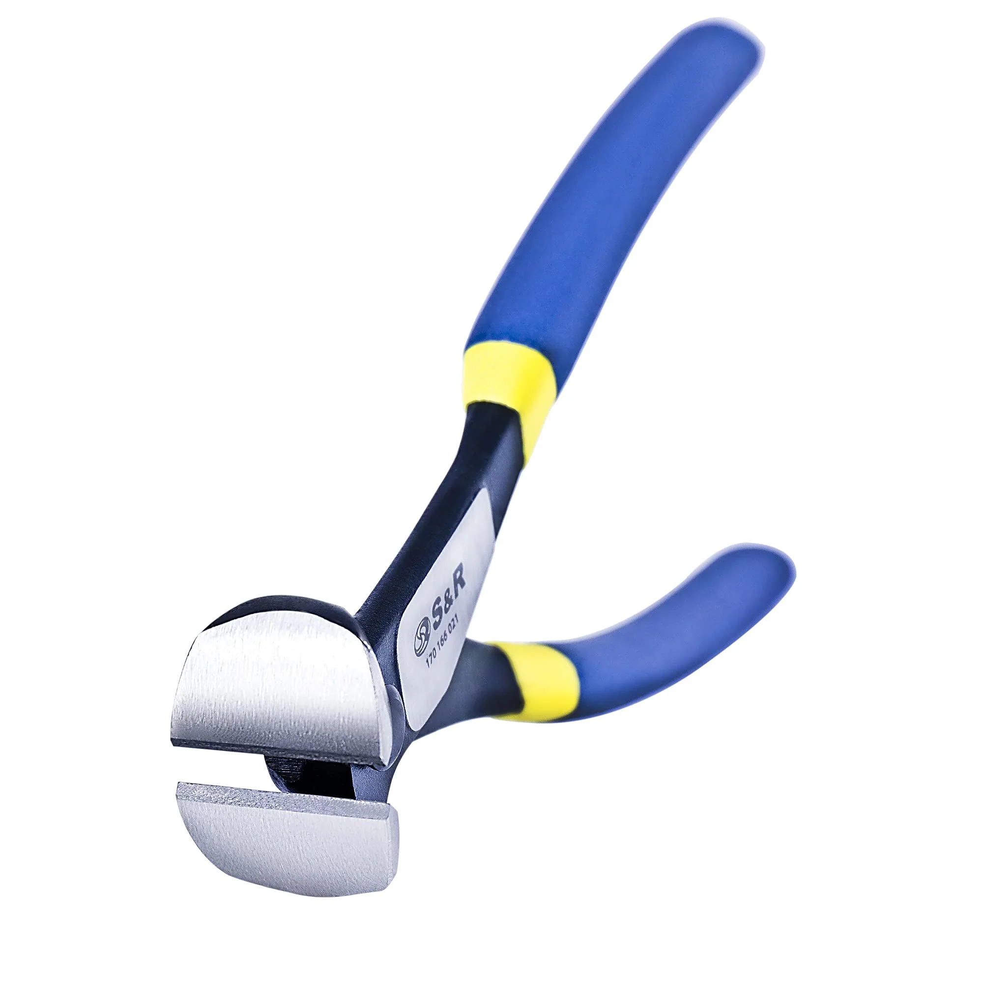 S&R Pincers, Wire Pliers, End Cutters 200 mm, Sharp Resistant Cutting Edges for Intensive Use, Heavy Duty 70C Steel, HRC 66 Hardness, Non-Slip Double Coated 2K Handles 20 cm - Image 2
