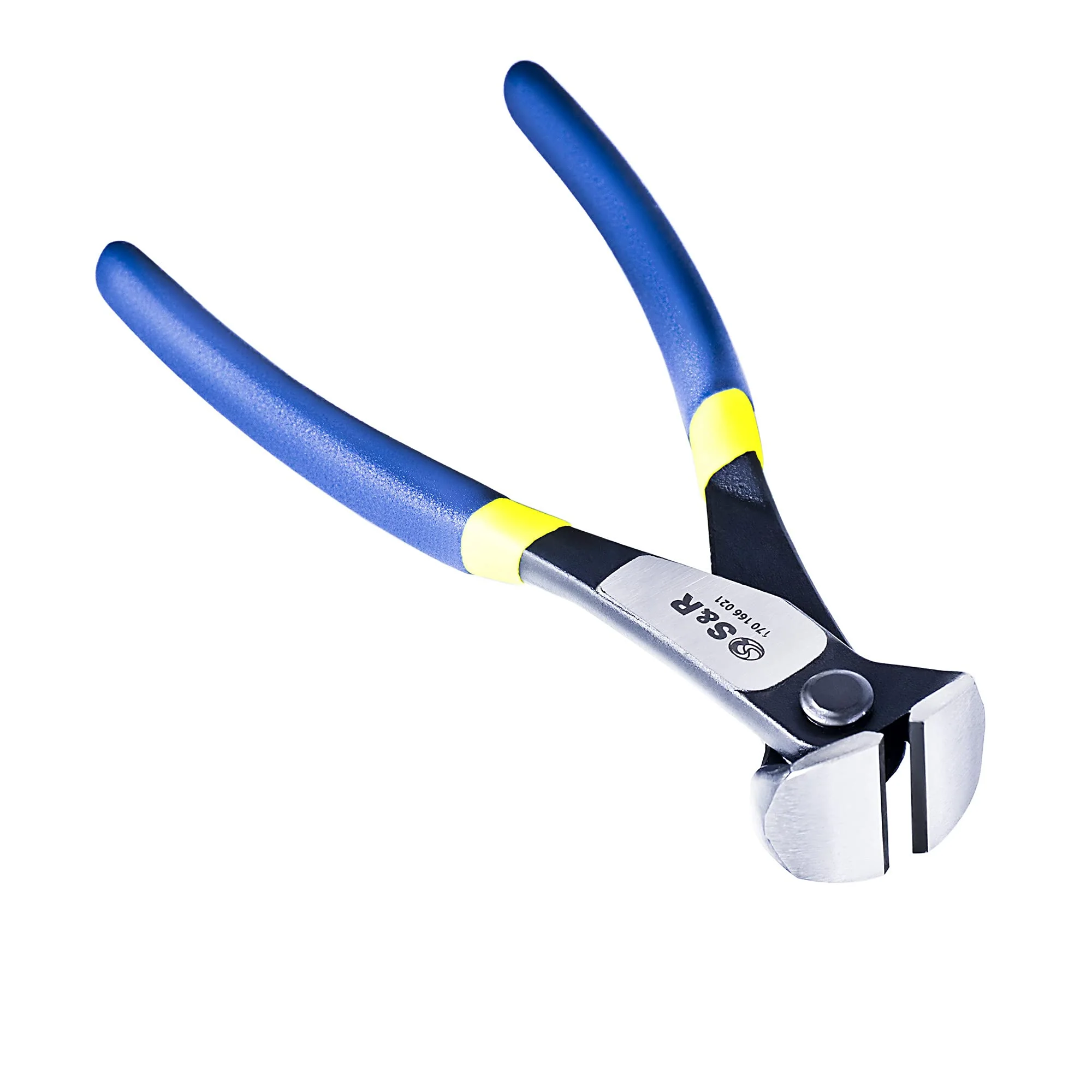 S&R Pincers, Wire Pliers, End Cutters 200 mm, Sharp Resistant Cutting Edges for Intensive Use, Heavy Duty 70C Steel, HRC 66 Hardness, Non-Slip Double Coated 2K Handles 20 cm - Image 3